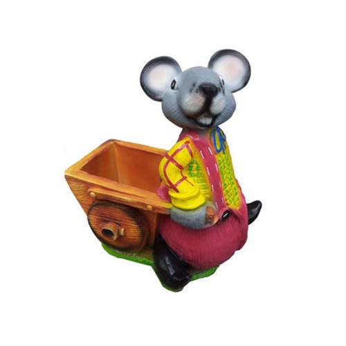 Dekorative moderne schöne Skulptur Maus, Figurenhöhe 60 cm