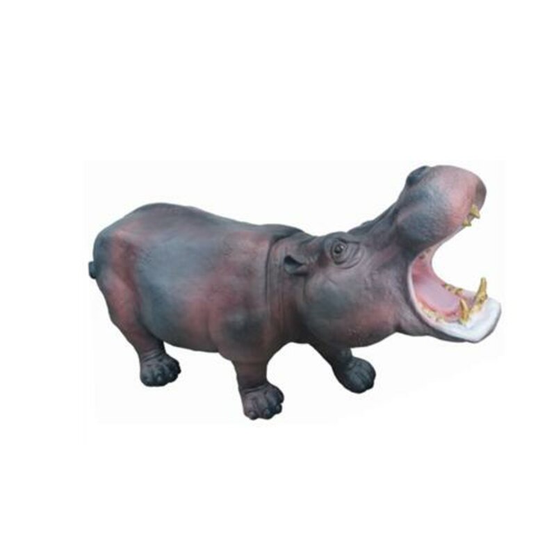 Modern Design Nilpferd Tier Garten aus Kunststoff Dekoration Deko Skulptur