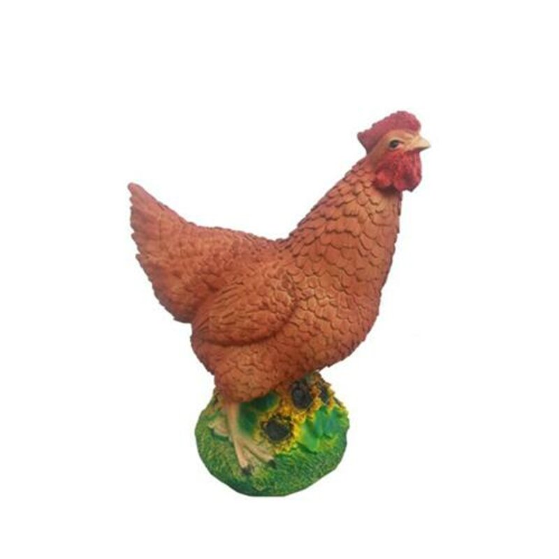 Huhn Figur Statue Garten Skulptur Deko Skulpturen Dekoration