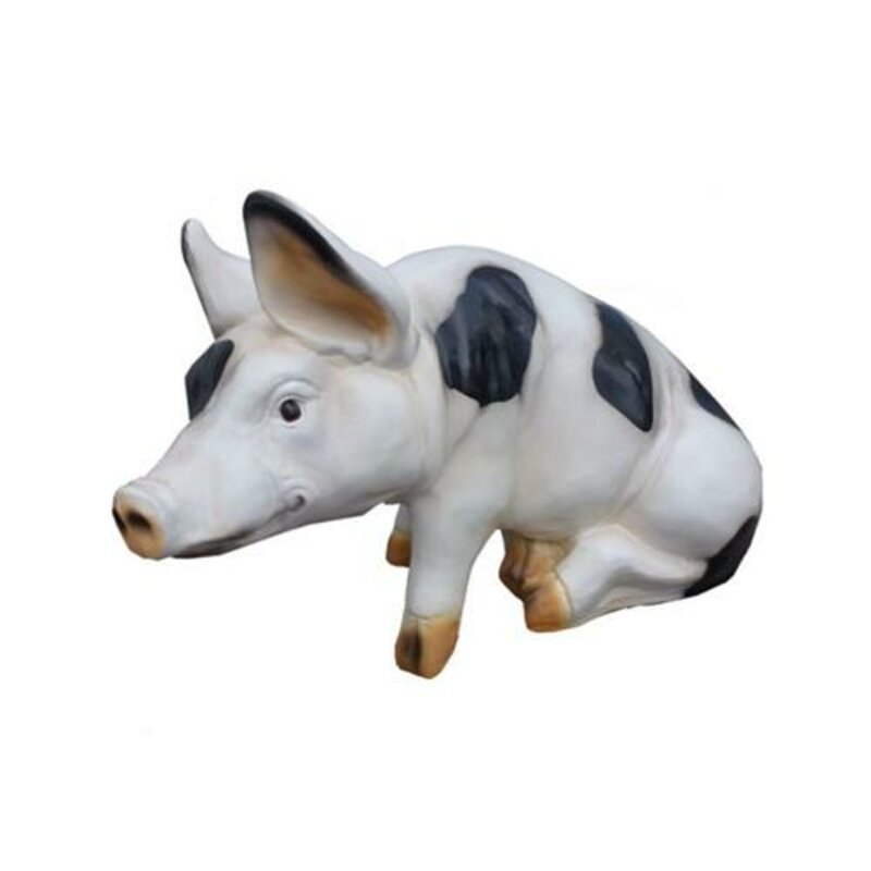 Schwein Neu Figur Statue Garten Dekoration Skulptur Deko Skulpturen