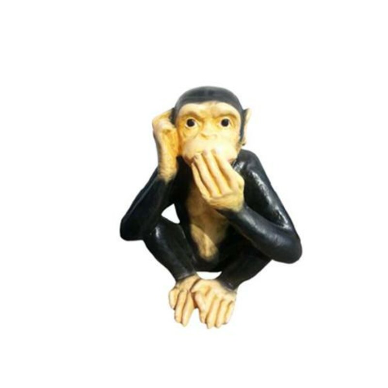 Schimpanse Figur Statue Garten Dekoration Skulptur Deko Skulpturen