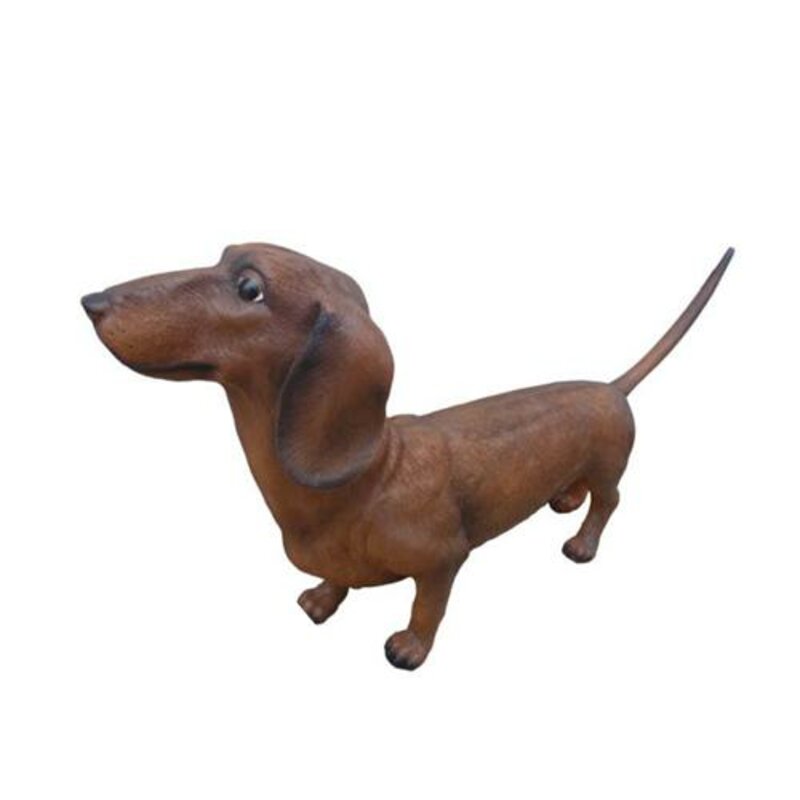 Interessante abstrakte moderne Skulptur eines Hundes, Figurenhöhe