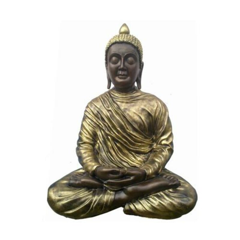 Buddha Deko Figur Statue Skulptur 68 cm Figuren Statuen Skulpturen Gold (B39)