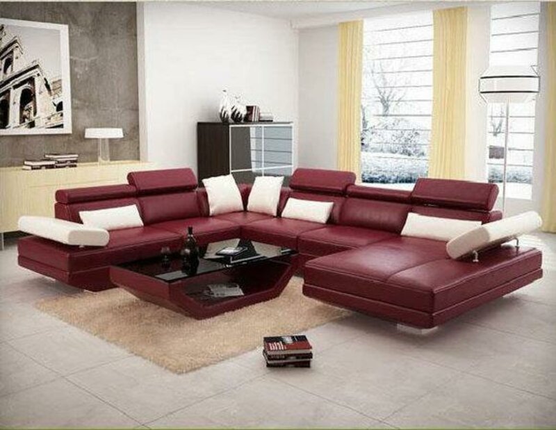 Wohnlandschaft Polster Ecke Eck Sofa Couch Garnitur Landschaft Leder Neu Alfred A