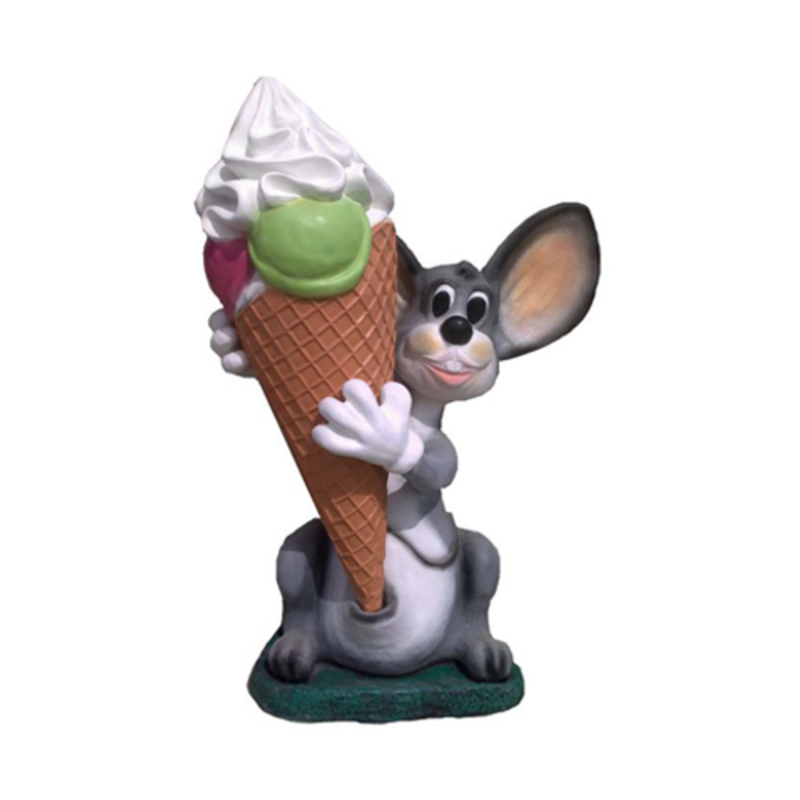 Ice Cream Figur Statue Aufsteller Eisdiele Hase Gastronomie Statuen 131cm