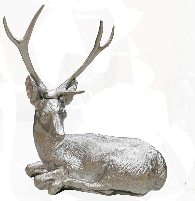 Designer Abstrakte Figur Moderne Figuren Dekoration Hirsch Garten