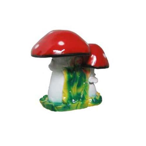 Skulptur Pilz Haus Statue Garten Figuren 45cm Statuen Skulpturen Figur