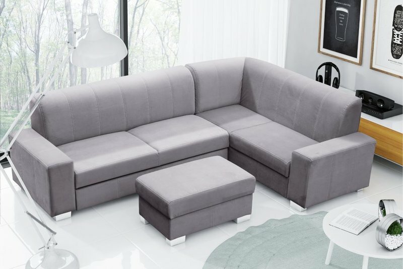 Sofa Schlafsofa Designer Sofa mit Bettfunktion + Bettkasten Ecksofa Couch
