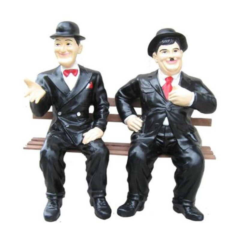 Deko Figur Statue Skulptur 60 cm Figuren Statuen Skulpturen Laurel Hardy