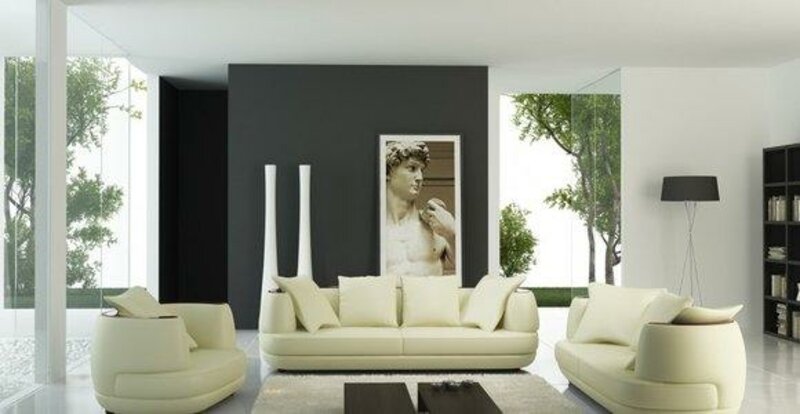 Sofagarnitur Couch Polster Leder Sofa 3+2+1 Klassische Couchen Royal