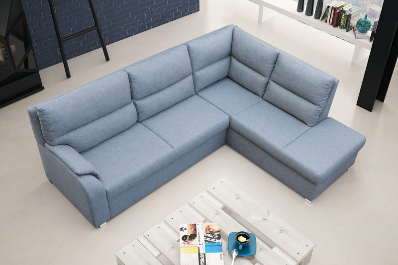 Sofa Schlafsofa Designer Sofa mit Bettfunktion + Bettkasten Ecksofa Couch