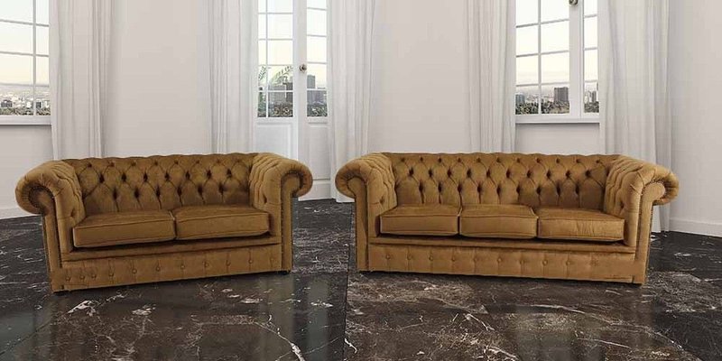 Chesterfield Couch Polster Sofas Sofa Couchen Leder Sofagarnitur