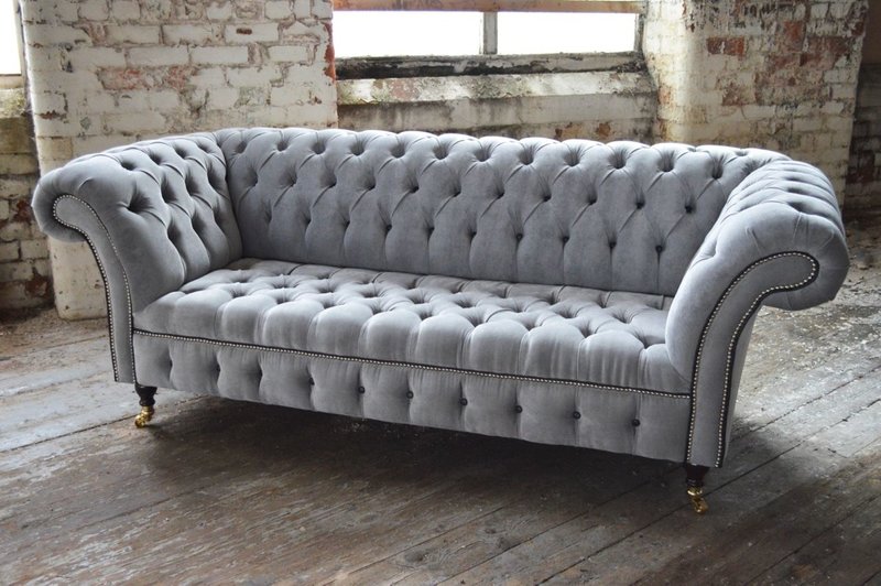 Chesterfield 3 Sitzer XXL Polster Sitz Couch Sofa Garnitur Big Couchen
