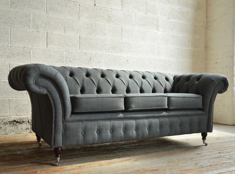 Chesterfield Sofa 3 SITZER Polster Designer Couchen Sofas Garnitur