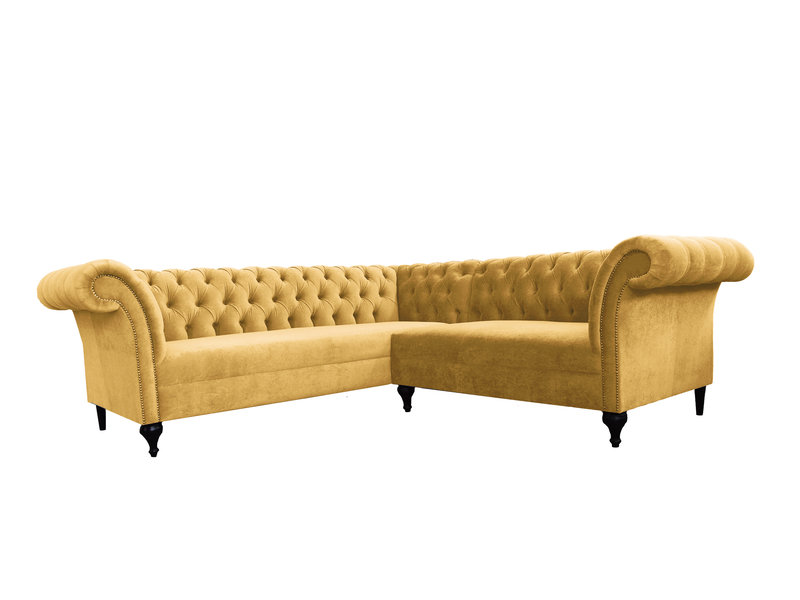 Chesterfield Ecksofa Eckcouch Designer Sofa Couch Samt Ledersofa