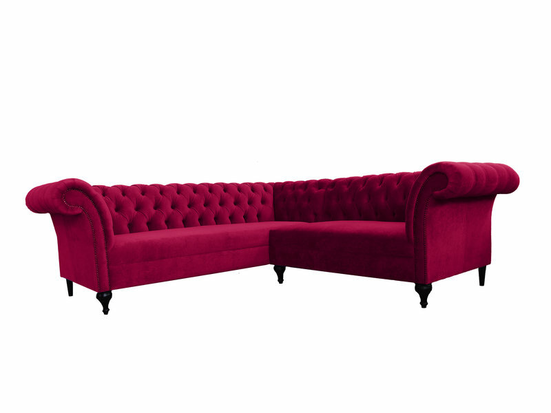 Chesterfield Ecksofa Eckcouch Designer Sofa Couch Samt Ledersofa