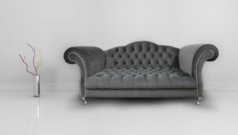 Chesterfield Sofa Polster Designer Couchen Sofas Garnitur Textil Stoff Textil 26