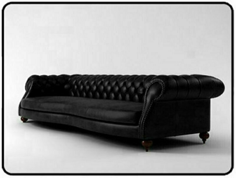 JVmoebel Ledersofa Chesterfield Charly BIG SOFA (NB)