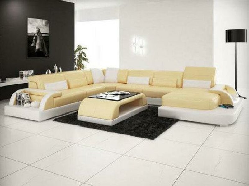Wohnlandschaft Polster Ecke Ecksofa Couch Garnitur Landschaft Leder Wetzlar
