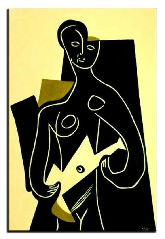 Pablo Picasso Die Frau mit der Gitarre Gemälde Leinwand Ölbild Bilder G00792