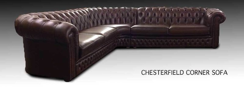 Chesterfield Ecksofa Sofa Couch Ledersofa Polster Eck Couch Garnitur