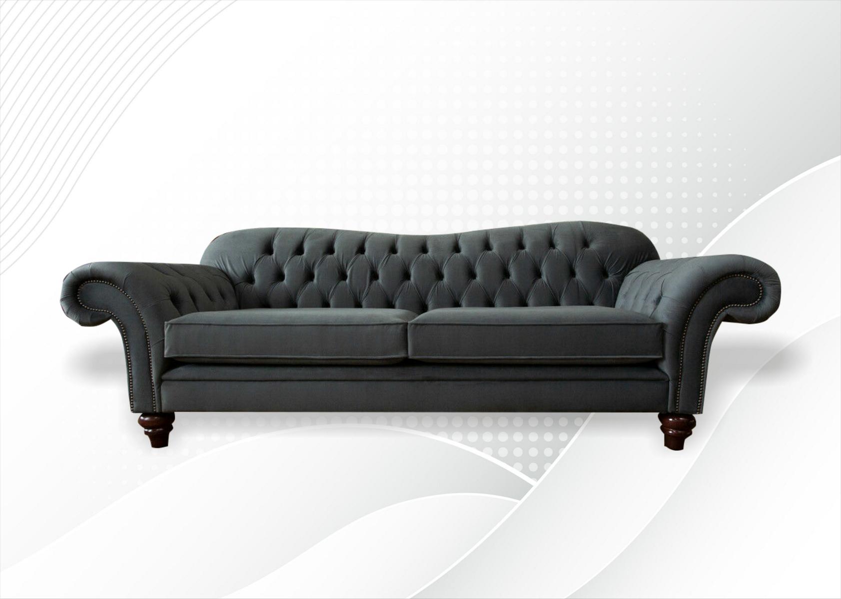 xxl Sofa 4 Sitzer Couch Chesterfield Polster Sitz Garnitur Leder Textil