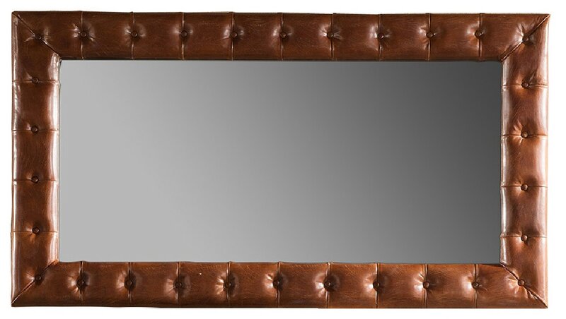 xxl chesterfield spiegel wand glas spiegel big groß 180x100 rahmen leder polster