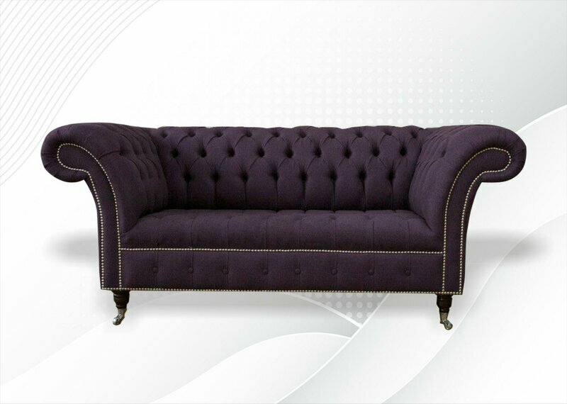 Zweisitzer Wohnzimmer Designer Ledersofa Couchen Polster Sofa Sofas