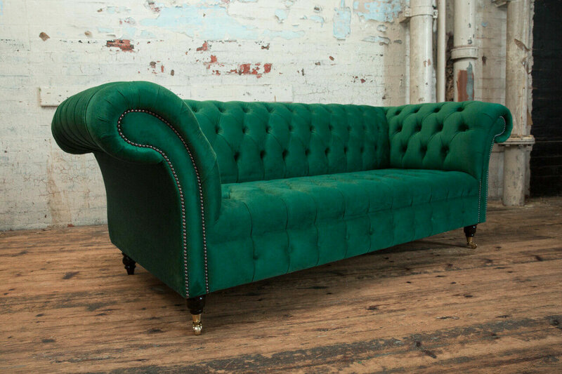 Sofagarnitur 3+2+1,5 Sitzer Set Design Sofas Polster Couchen Samt