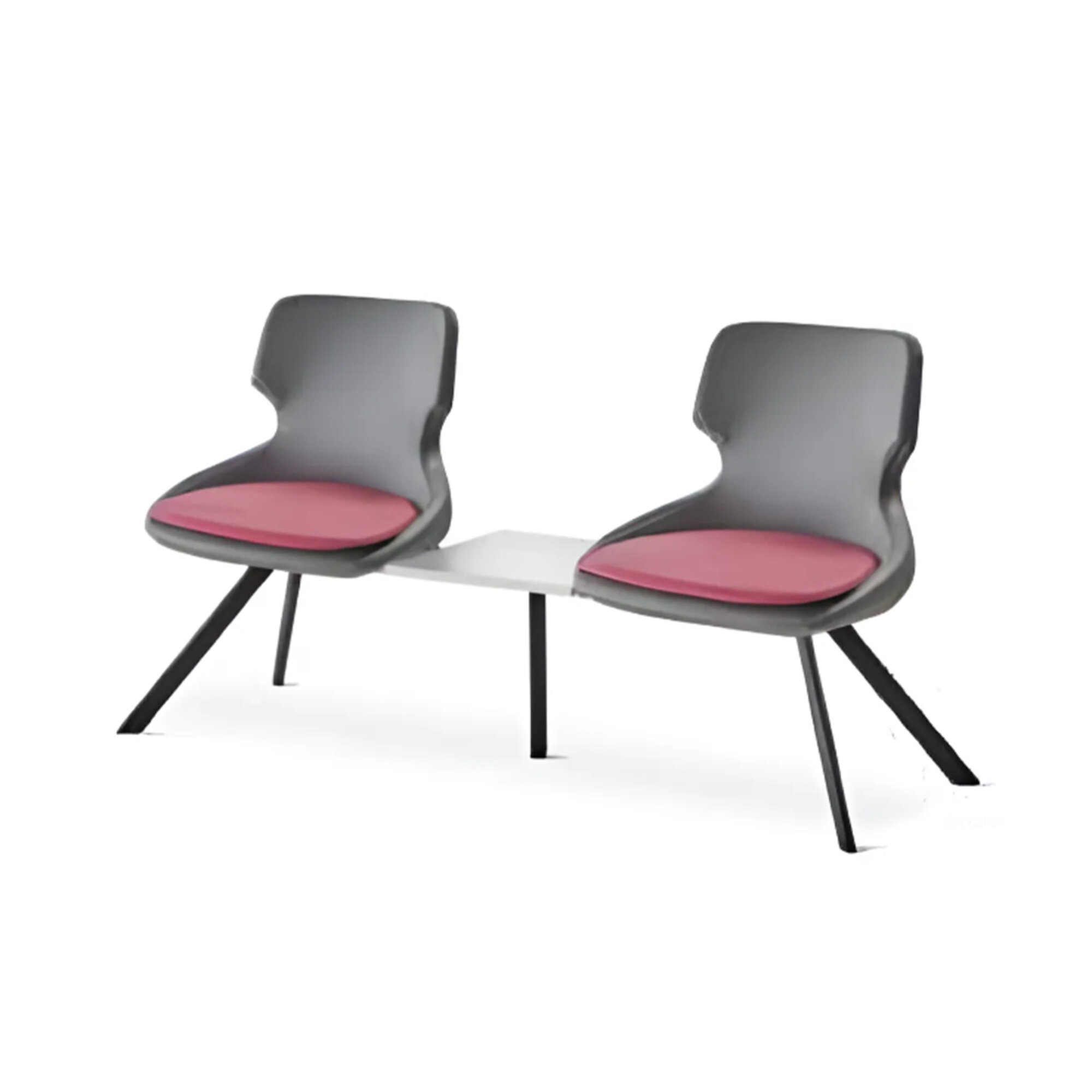 Bürostühle Arbeitszimmer Büro 2-Sitzer Flur Diele Doyer Schwarz Modern