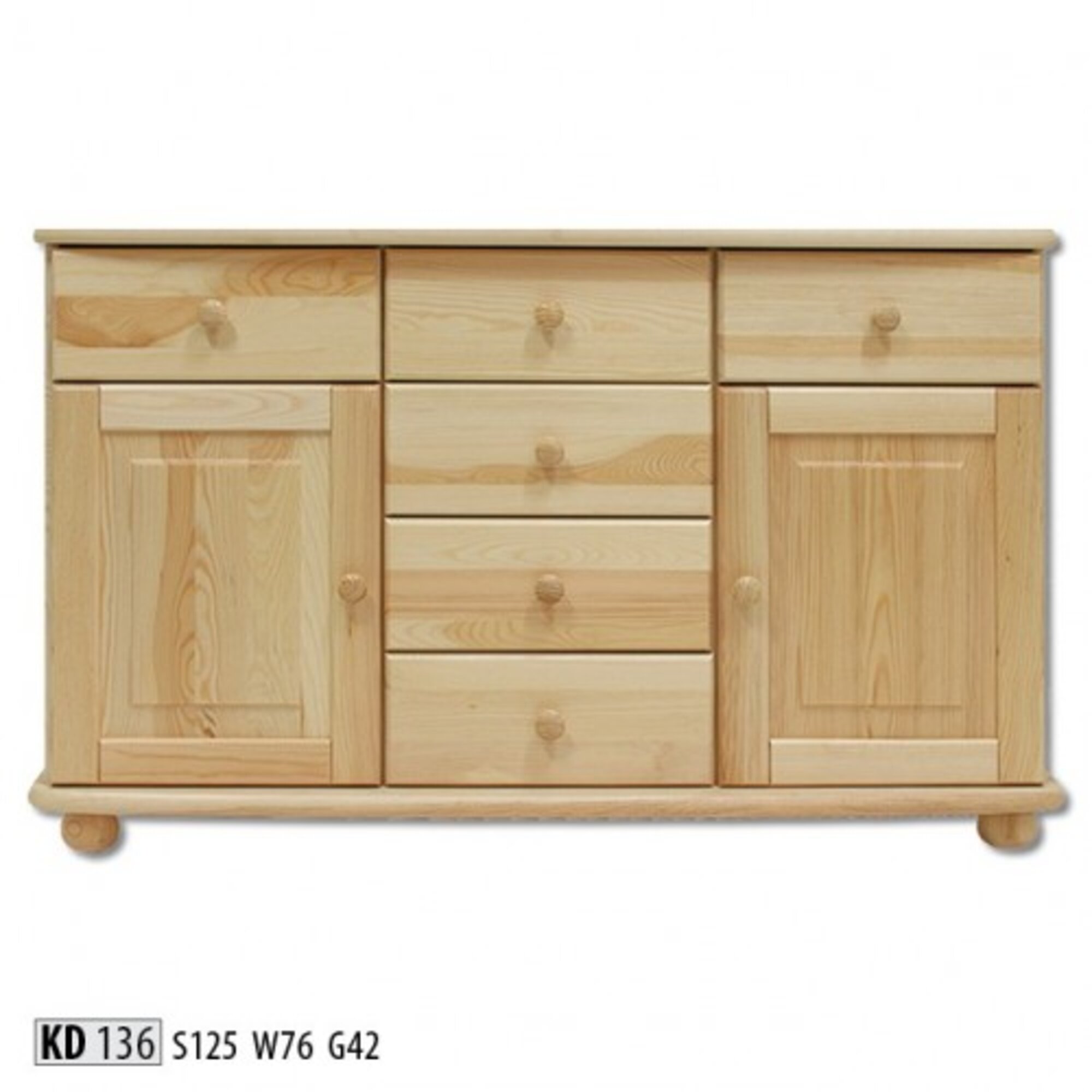 Massive Kommode Echtholz Schränke Neu Anrichte Möbel Kommoden Schrank Sideboard