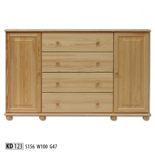 Massive Kommode Anrichte Sideboard Schrank Möbel Kommoden Echtholz Lowboard Neu