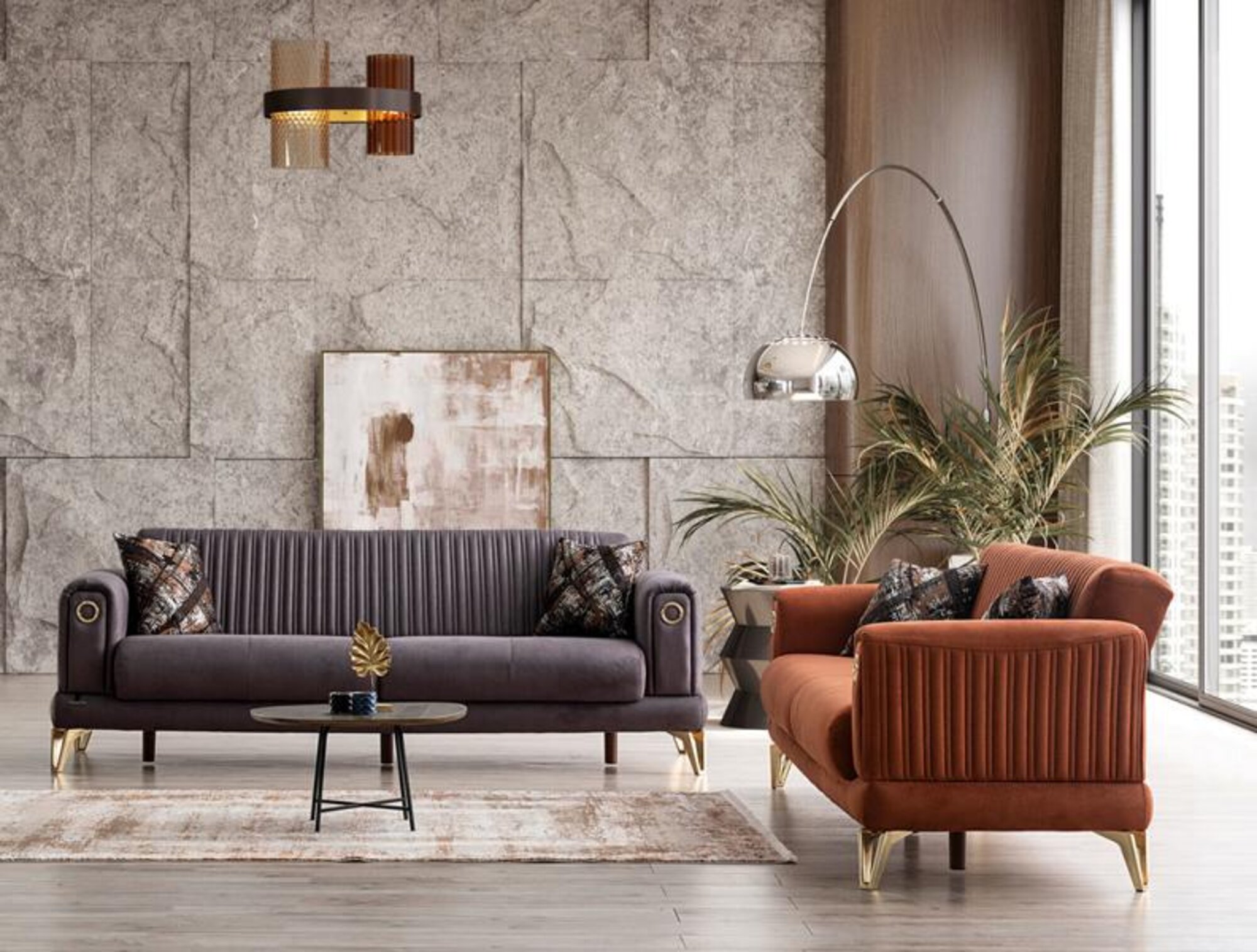 Komfortable Sofagarnitur 3+1 Sitze – Stilvolles Design für Wohnen & Entspannung