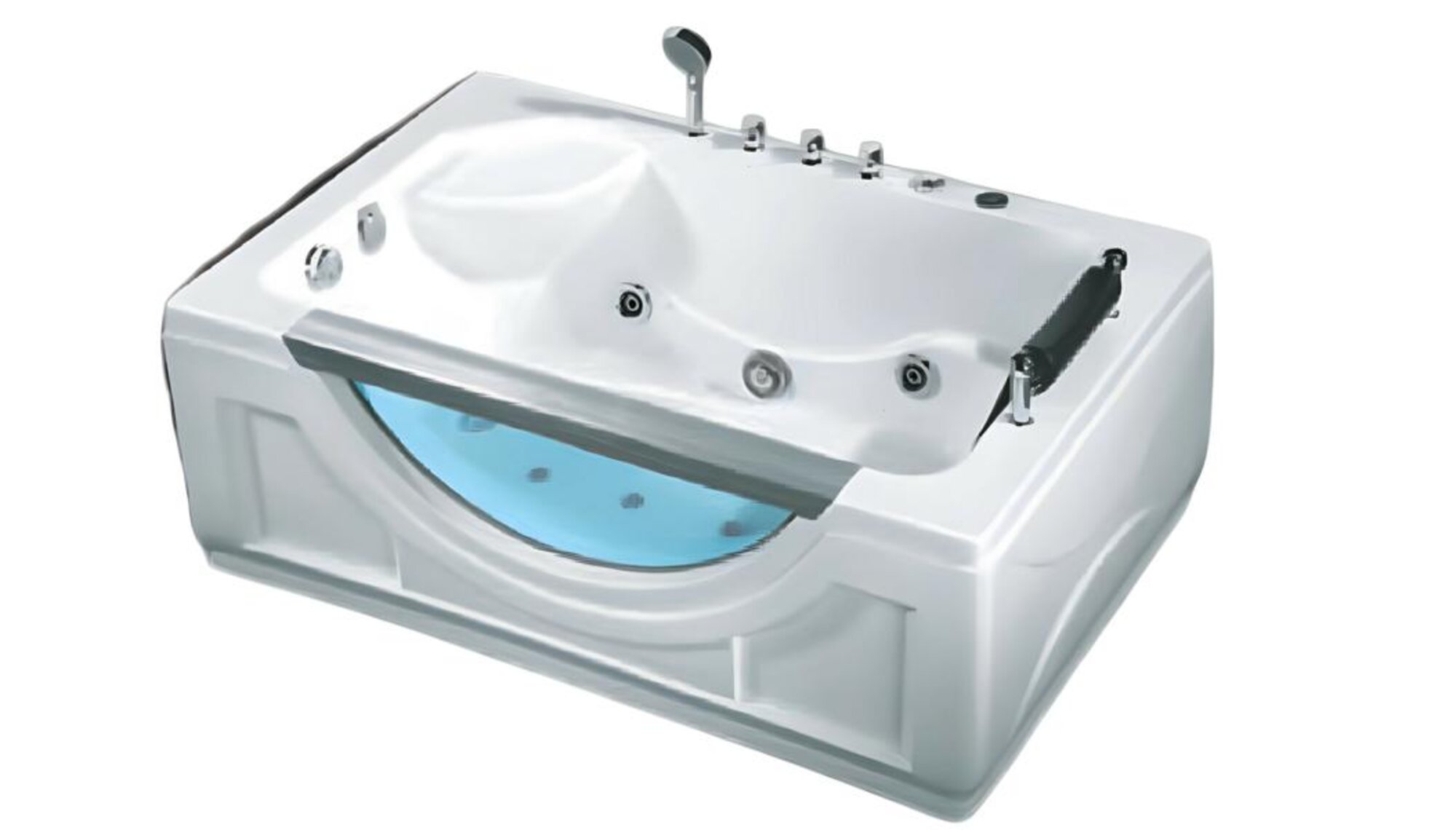 Wanne Badewanne Massagewanne Acrylwanne Whirlpool Komfortwanne 152x101 cm
