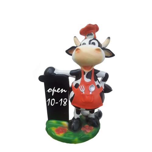 Moderne Figur Kuh Rind Kunststoff Skulptur Statuen Figuren Dekoration