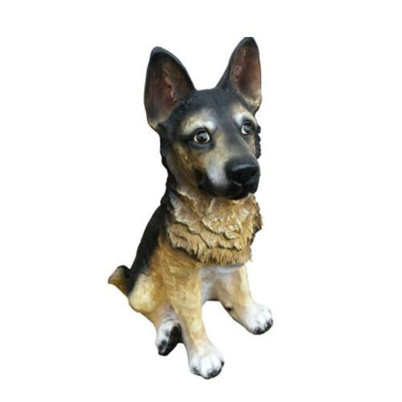 Deko Figur Statue Skulptur 50 cm Figuren Statuen Skulpturen Garten Hund