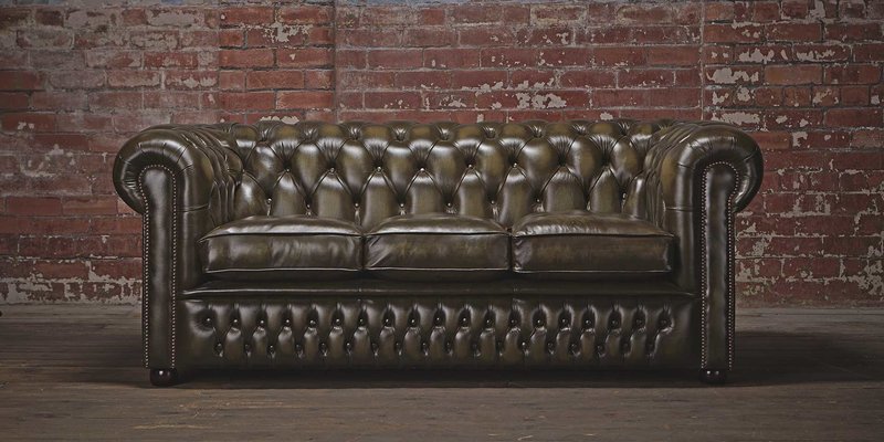 Chesterfield 3 Sitzer XXL Polster Sitz Couch Sofa Garnitur Big Couchen