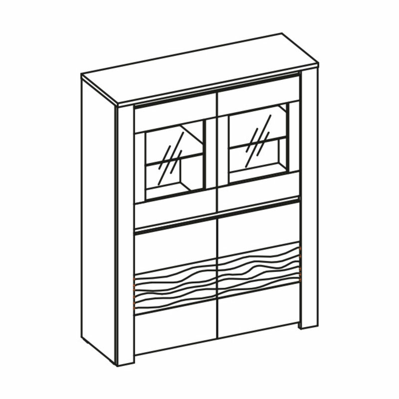 Klassische Kommode Vitrine Kommoden Vitrinen Kommodenschrank Schrank