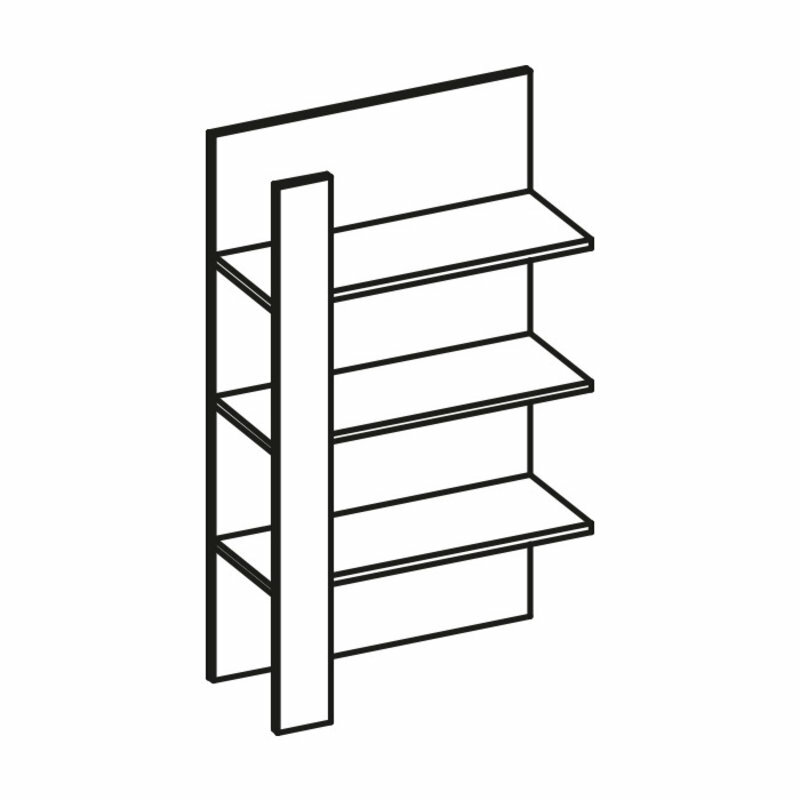 Klassische Wohnwand Schranksystem Wohnzimmer Schrank Regale Regalsystem