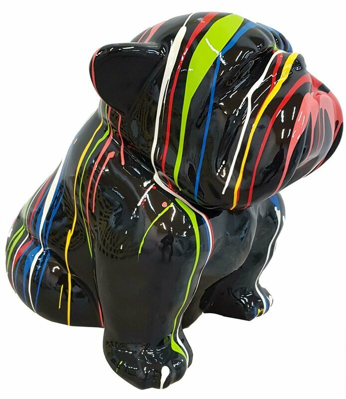 Designer Skulpturen Statue Moderne Figuren Dekoration Hund Garten Skulpturen