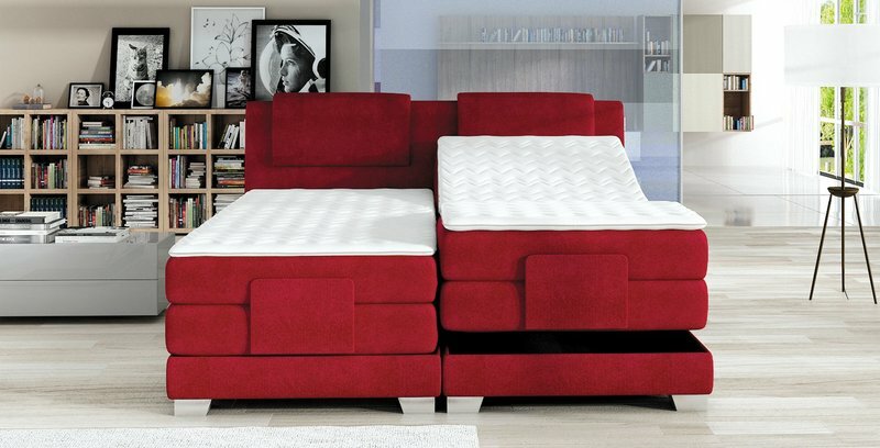 BOXSPRINGBETT DESIGN BETT TOPPER FEDERKERN DOPPELBETT POLSTERBETT ELEKTRISCH
