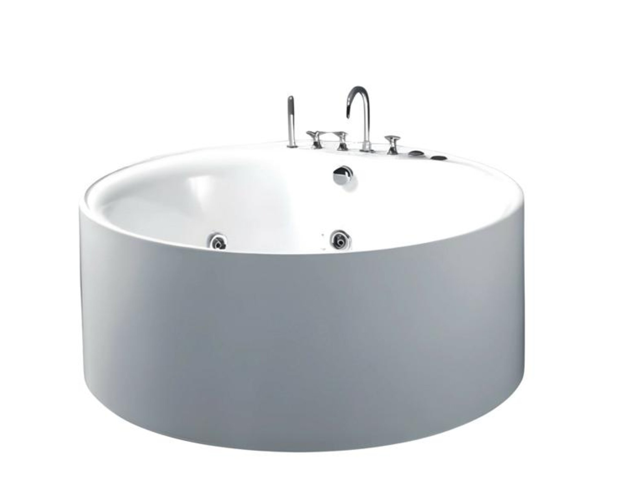 Massagebad Whirlpool Whirlwanne Hot Tub Blubberbad Hydromassagewanne 135x135 cm