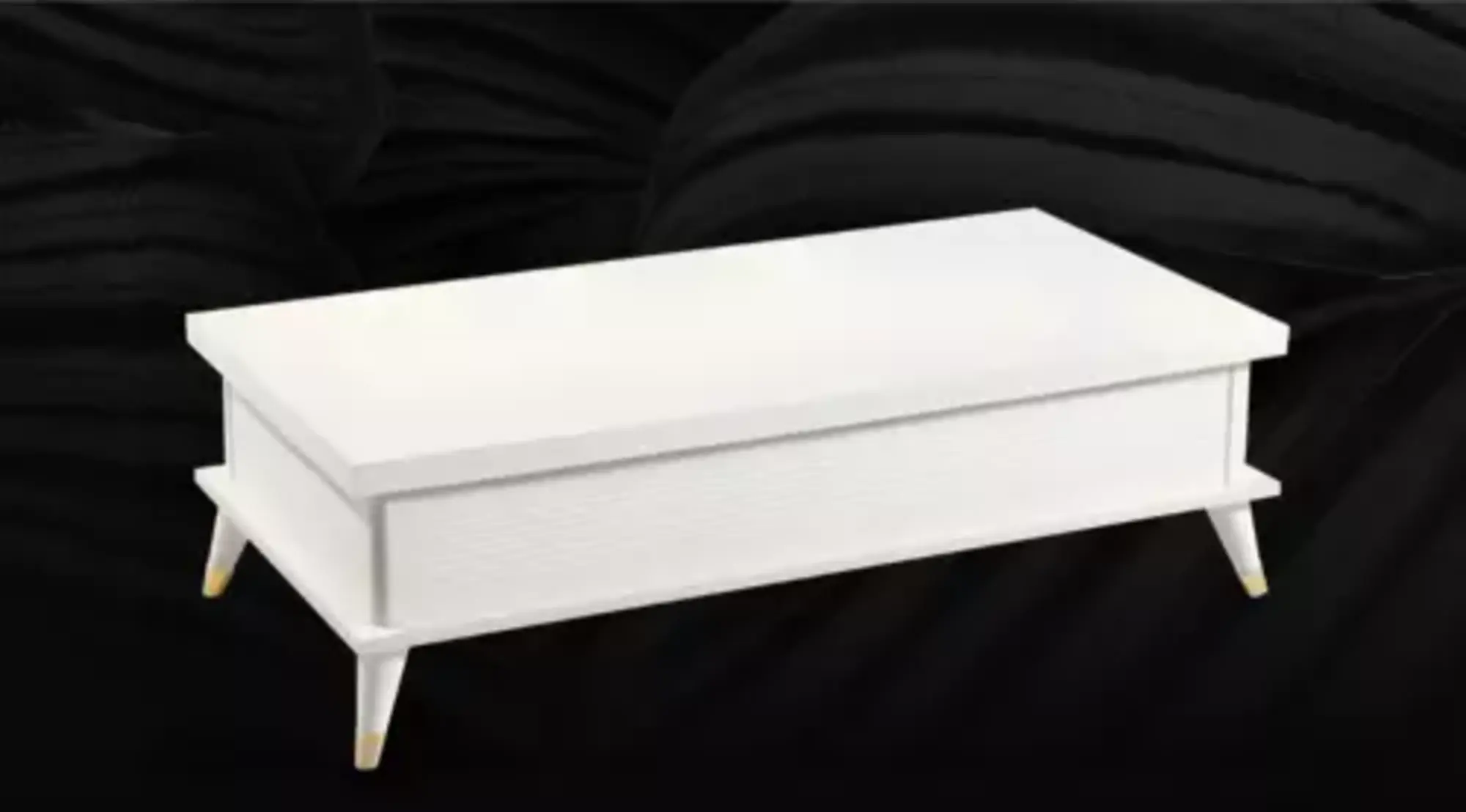 Weiß Couchtisch Kaffeetisch Ausziehbarer Esstisch Tisch Holz Braun