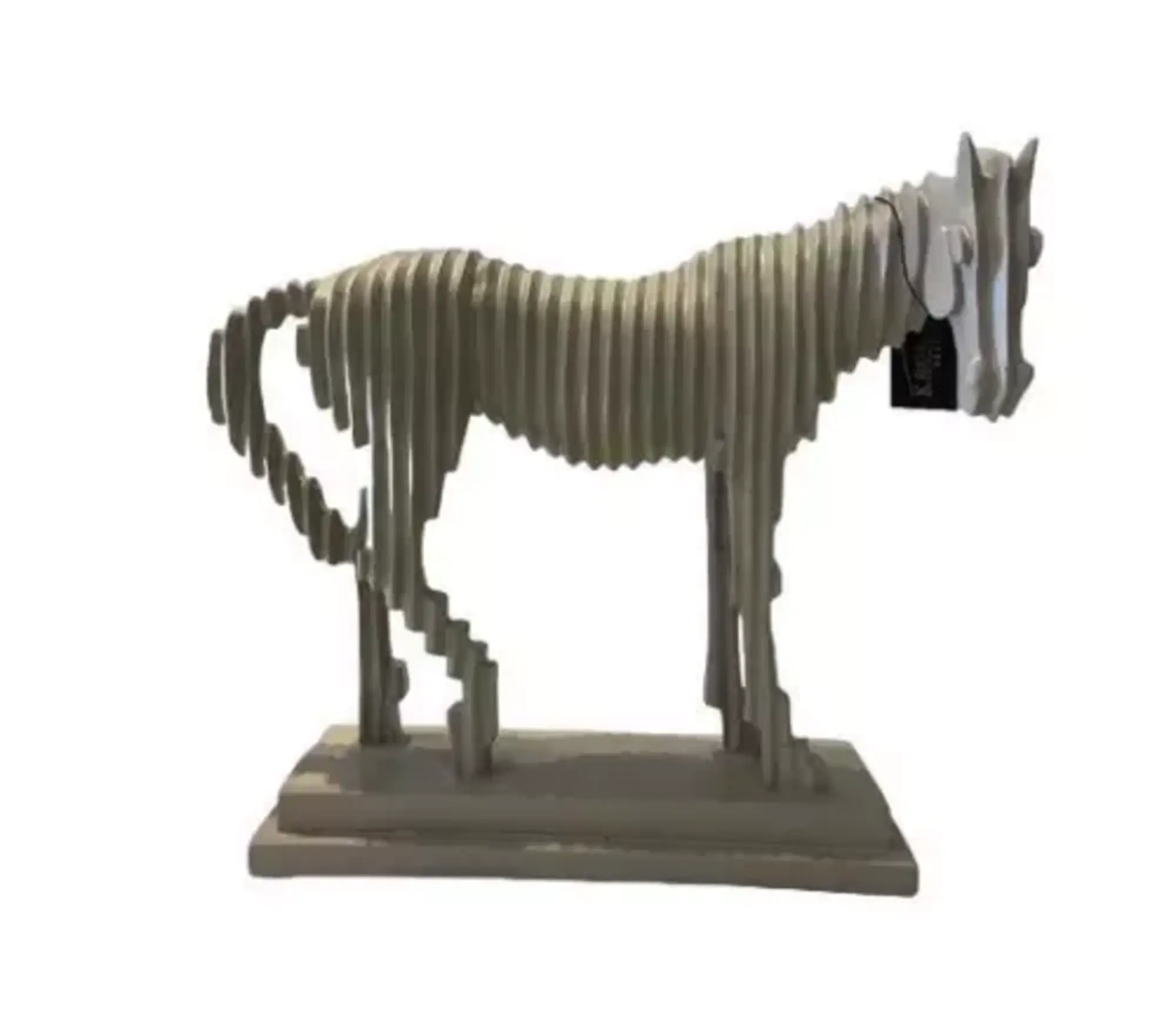 Design Figur Gestreiftes Pferd Statue Skulptur Figuren Skulpturen Dekoration Neu