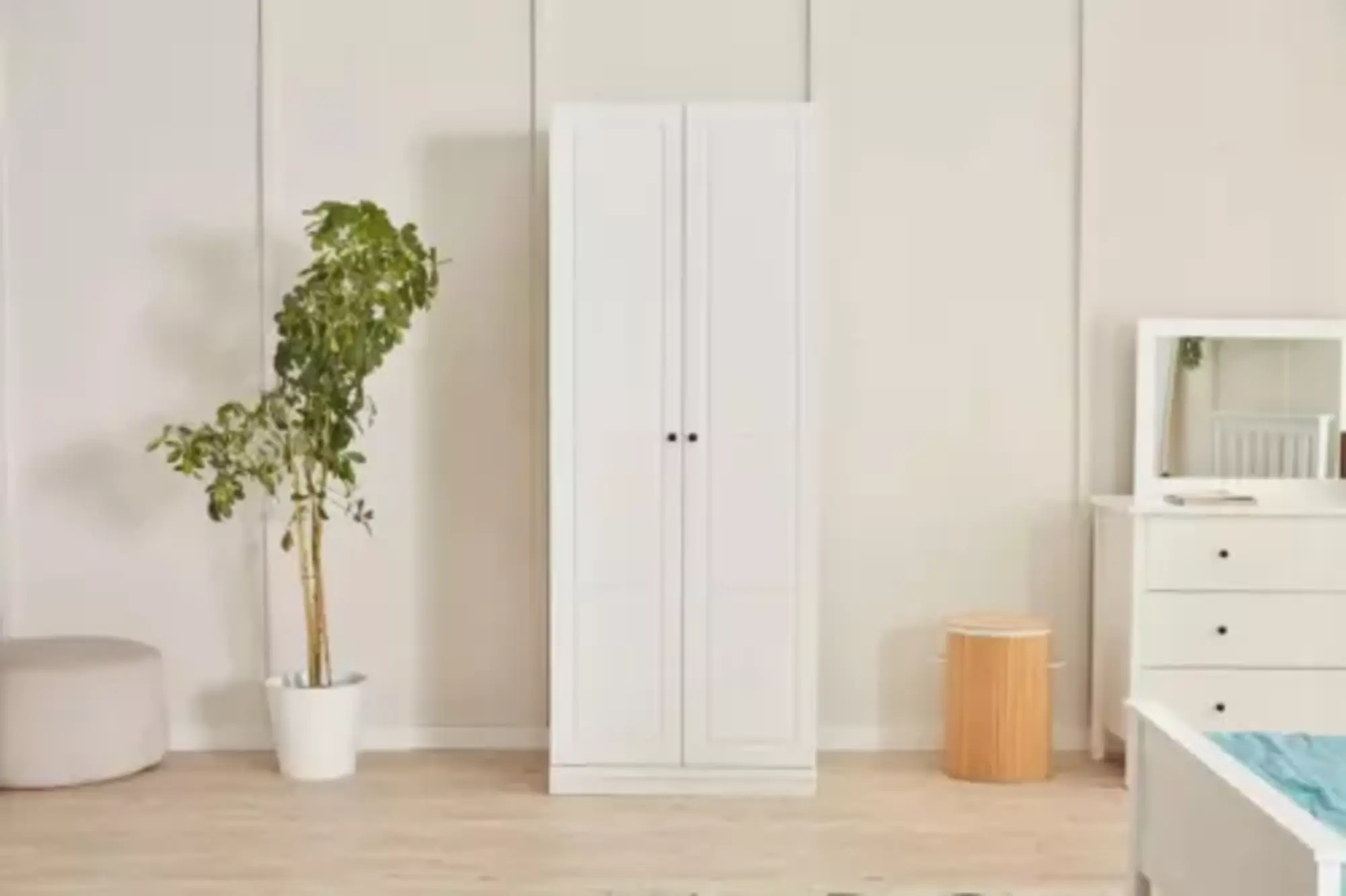 Schlafzimmer Kleiderschrank Luxus Weiß Modern Holzschrank Einrichtung Schränke