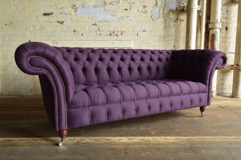 Chesterfield Sofa 3 SITZER Polster Designer Couchen Sofas Garnitur