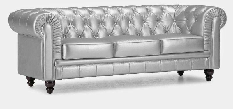 Chesterfield Sofa 3 SITZER Polster Designer Couchen Sofas Garnitur