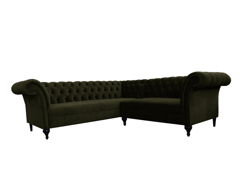 Chesterfield Ecksofa Eckcouch Designer Sofa Couch Samt Ledersofa