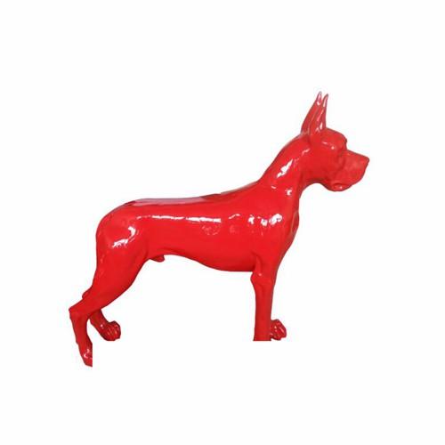 Design Figur Hund aus Kunststoff Skulptur Dekoration Deko Statuen Neu 110x125cm