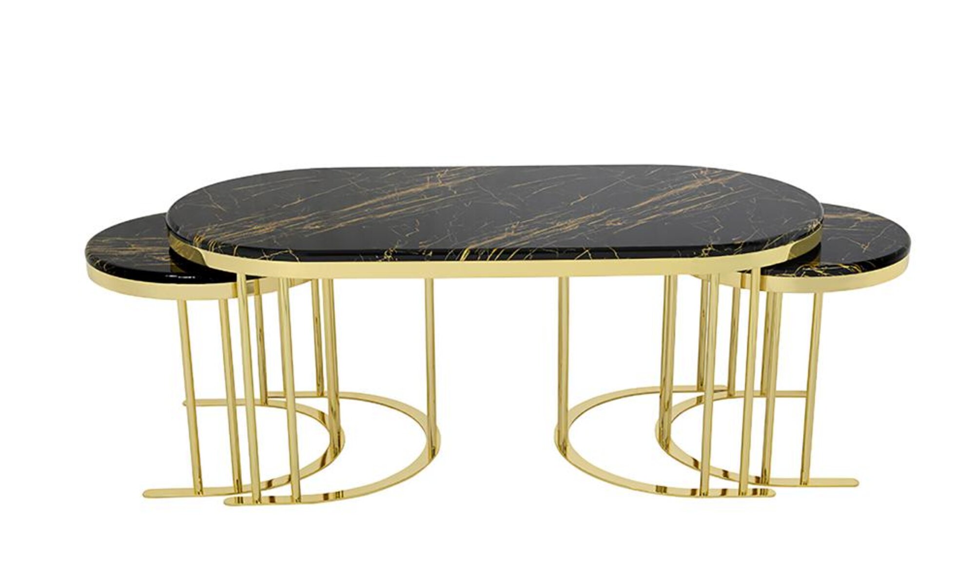 Couchtisch Kaffeetisch 3x Beistelltisch Designer Wohnzimmertisch Tische Modern